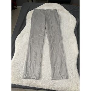 Peter Millar Mens‎ Gray Chino Pants Size 33x36 Golf Stretch